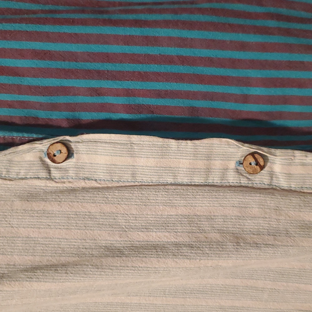 Oversized Cotton Patchwork Button-Down - image 2